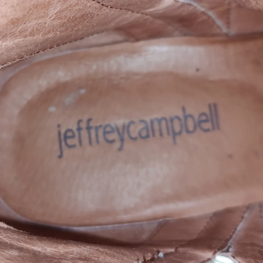 Jeffrey Campbell White Leather Chelsea Ankle Boots